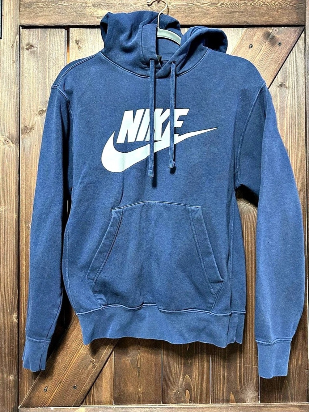 Nike Sportswear Essential Fleece Pullover Hoodie Men's Blue Size Medium